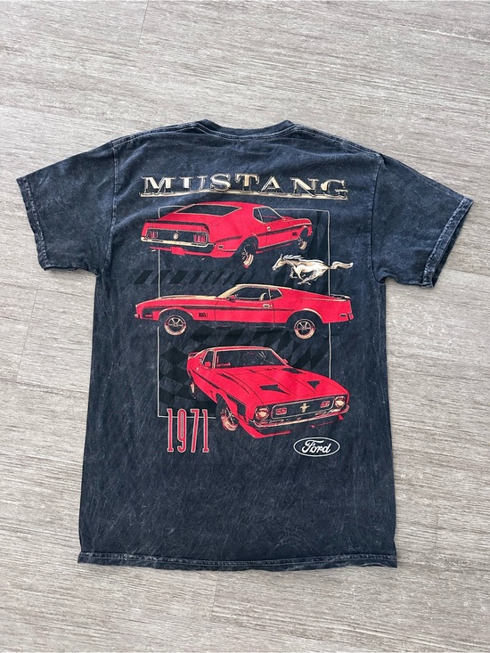 Ford Other - Ford Mustang 1971 Mach 1 Mineral Wash Graphic Tee Black - Size Medium